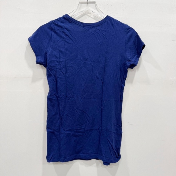 Guess Y2K Classic Logo Tee Short Sleeve Blue Beaded Large - Picture 6 of 6